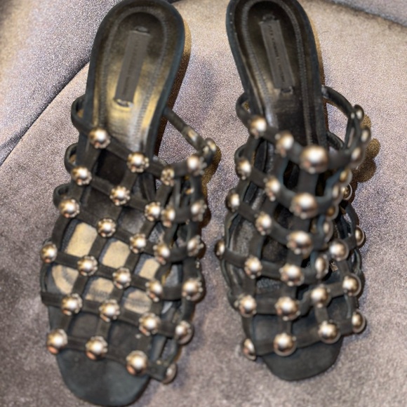 Alexander Wang Sofia Kitten Heel Sandal Mules Shoes Size 39 - Picture 11 of 11